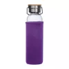 Üveg ivópalack neoprén tokban, 600 ml (ø 7 x 24,5 cm, Lila)