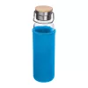 Üveg ivópalack neoprén tokban, 600 ml (ø 7 x 24,5 cm, Világos Kék)