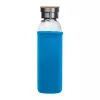Üveg ivópalack neoprén tokban, 600 ml (ø 7 x 24,5 cm, Világos Kék)