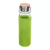 Üveg ivópalack neoprén tokban, 600 ml (ø 7 x 24,5 cm, Világos Zöld)
