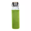 Üveg ivópalack neoprén tokban, 600 ml (ø 7 x 24,5 cm, Világos Zöld)