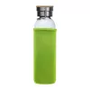 Üveg ivópalack neoprén tokban, 600 ml (ø 7 x 24,5 cm, Világos Zöld)