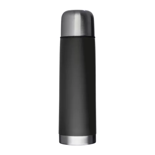 Rozsdamentes acél termosz, 500 ml (ø 7 × 24 cm, Fekete)