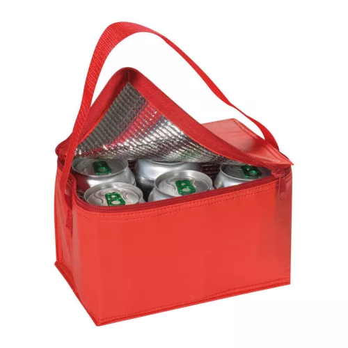 Mini hűtőtáska vállpánttal (Piros)