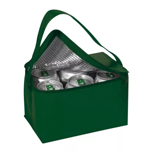 Mini hűtőtáska vállpánttal (Sötétzöld)