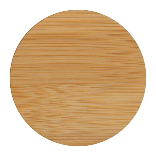 Gyertya matt üvegben bambusz fedővel