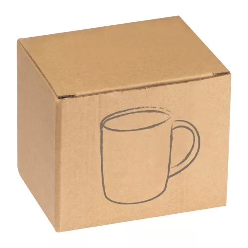 Gumírozott kerámia bögre, 300 ml (ø 8,4 × 9,2 cm, Piros)