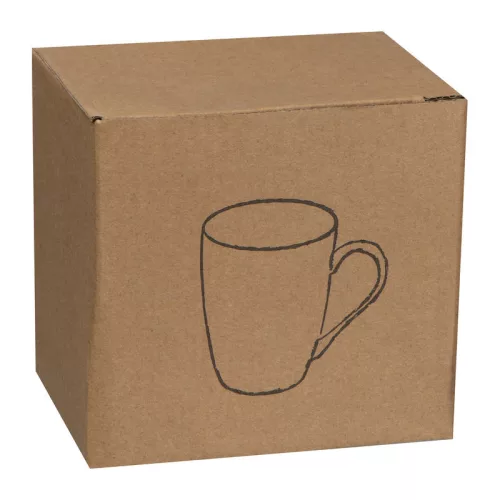 Gumírozott kerámia bögre, 300 ml (ø 8 × 10,5 cm, Fekete)