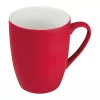Gumírozott kerámia bögre, 300 ml (ø 8 × 10,5 cm, Piros)