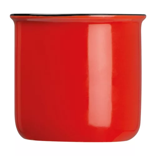 Kerámia bögre, 350 ml (ø 8,9 × 8,2 cm, Piros)