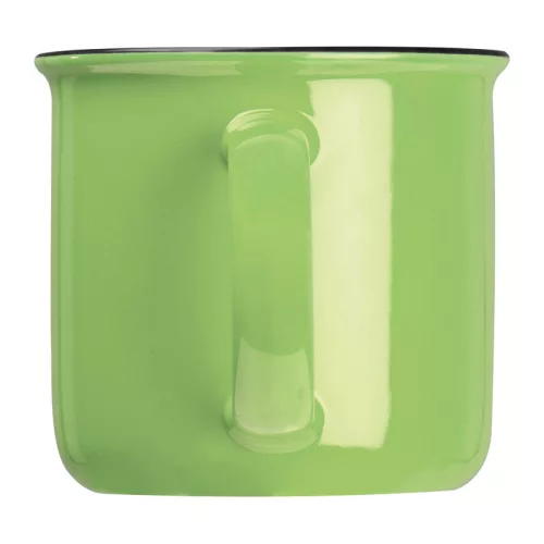 Kerámia bögre, 350 ml (ø 8,9 × 8,2 cm, Zöld)