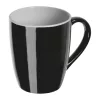 Színes kerámia bögre, 300 ml (ø 8,7 × 10,6 cm, Fekete)