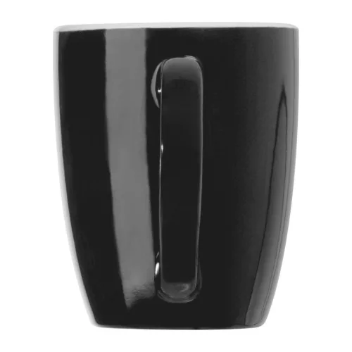 Színes kerámia bögre, 300 ml (ø 8,7 × 10,6 cm, Fekete)