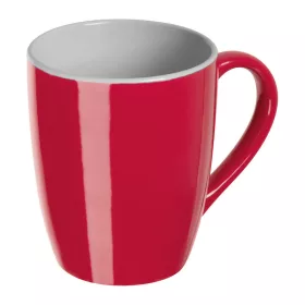 Színes kerámia bögre, 300 ml (ø 8,7 × 10,6 cm, Piros)