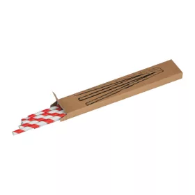 Papír szívószál (Piros)