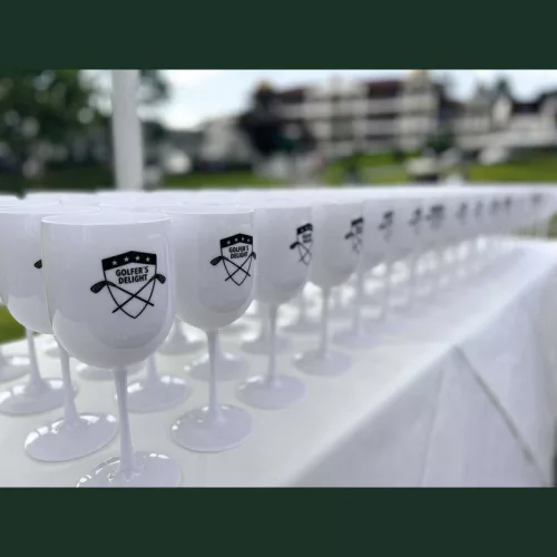 Műanyag talpas pohár, 450 ml (ø 8,5 × 22 cm, Fehér)