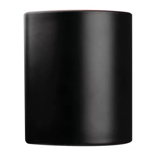 Fekete bögre színes belsővel, 300 ml (ø 8 × 9,6 cm, Piros)
