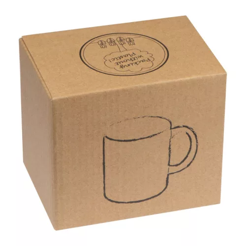 Fekete bögre színes belsővel, 300 ml (ø 8 × 9,6 cm, Piros)