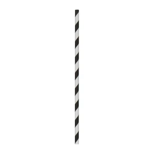 100db-os szívószál szett (Fekete-fehér)