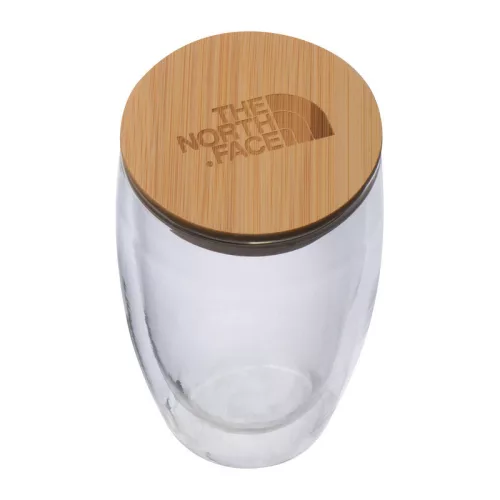 Duplafalú üveg pohár, 500 ml