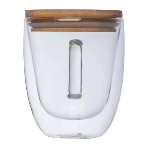 Duplafalú üveg pohár, 350 ml