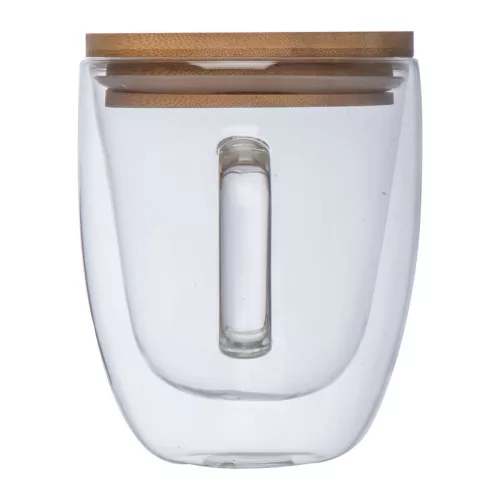 Duplafalú üveg pohár, 350 ml