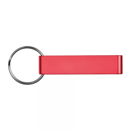 Üvegnyitó és mobiltartó kulcstartóval (Piros)