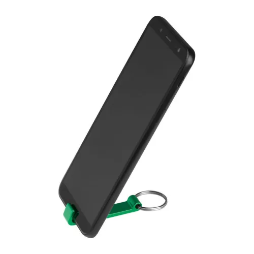 Üvegnyitó és mobiltartó kulcstartóval (Zöld)