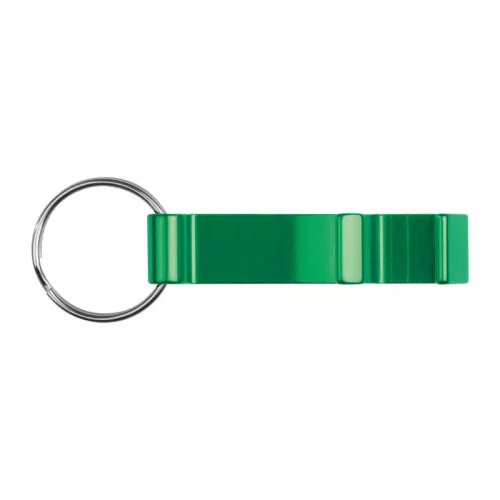 Üvegnyitó és mobiltartó kulcstartóval (Zöld)