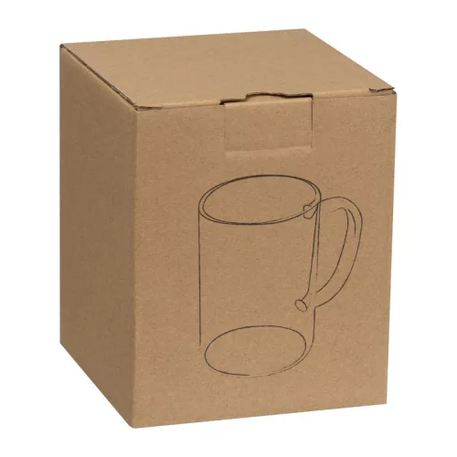 Üvegbögre színes füllel, 250 ml (ø 7 × 10,1 cm, Fekete)