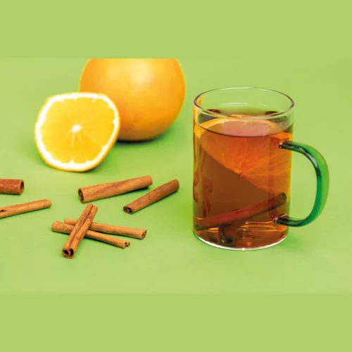 Üvegbögre színes füllel, 250 ml (ø 7 × 10,1 cm, Zöld)