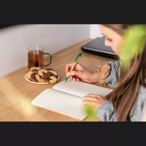 Üvegbögre színes füllel, 250 ml (ø 7 × 10,1 cm, Zöld)