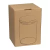 Boroszilikát üvegedény bambusz tetővel, 700 ml