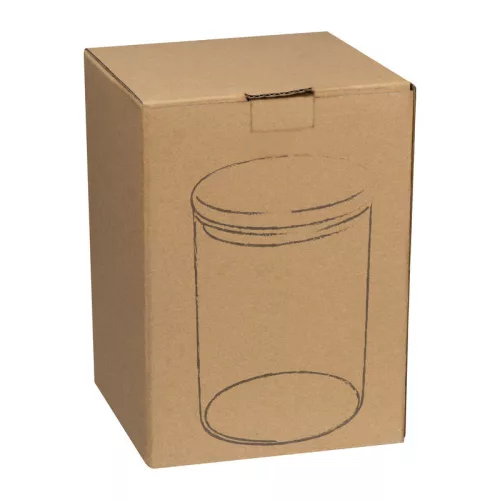 Boroszilikát üvegedény bambusz tetővel, 700 ml