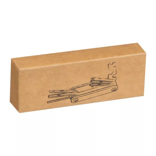 Kerékpár szerszámkészlet fa burkolatban