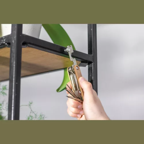 Kerékpár szerszámkészlet fa burkolatban