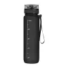Tritánból készült sport ivópalack, 1000 ml (ø 7,5 × 28,5 cm, Fekete)