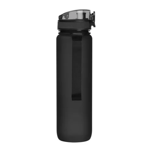 Tritánból készült sport ivópalack, 1000 ml (ø 7,5 × 28,5 cm, Fekete)