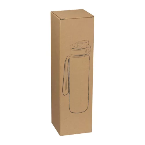 Tritánból készült sport ivópalack, 1000 ml (ø 7,5 × 28,5 cm, Fekete)