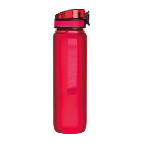 Tritánból készült sport ivópalack, 1000 ml (ø 7,5 × 28,5 cm, Piros)