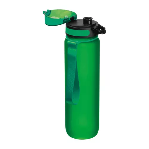 Tritánból készült sport ivópalack, 1000 ml (ø 7,5 × 28,5 cm, Zöld)