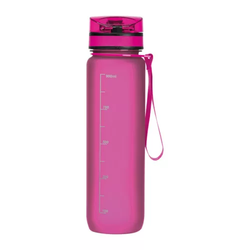 Tritánból készült sport ivópalack, 1000 ml (ø 7,5 × 28,5 cm, Rózsaszín)