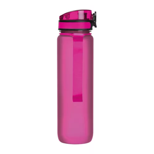 Tritánból készült sport ivópalack, 1000 ml (ø 7,5 × 28,5 cm, Rózsaszín)