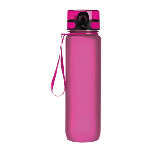 Tritánból készült sport ivópalack, 1000 ml (ø 7,5 × 28,5 cm, Rózsaszín)