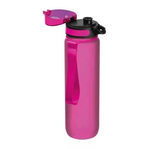 Tritánból készült sport ivópalack, 1000 ml (ø 7,5 × 28,5 cm, Rózsaszín)