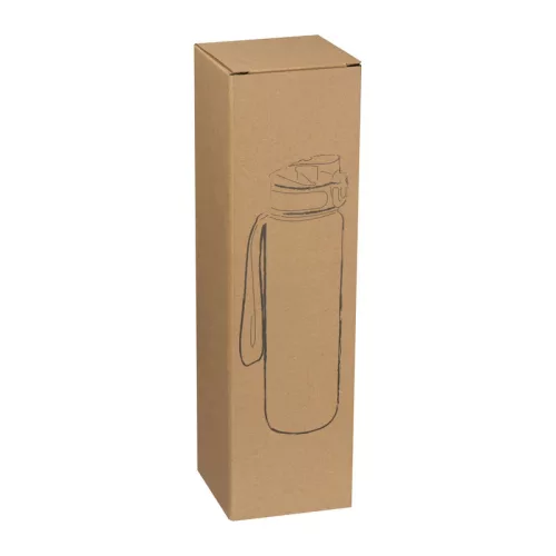 Tritánból készült sport ivópalack, 1000 ml (ø 7,5 × 28,5 cm, Áttetsző)