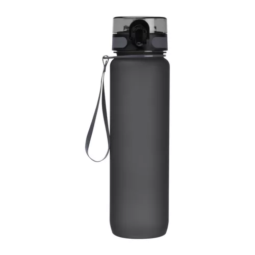 Tritánból készült sport ivópalack, 1000 ml (ø 7,5 × 28,5 cm, Sötétszürke)