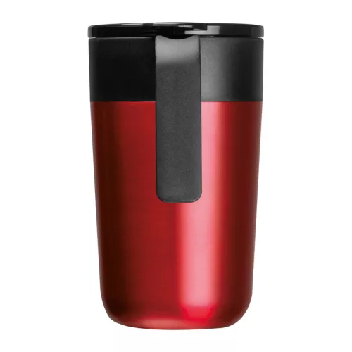Rozsdamentes acél termoszbögre, 400 ml (ø 8,4 × 14,2, Piros)