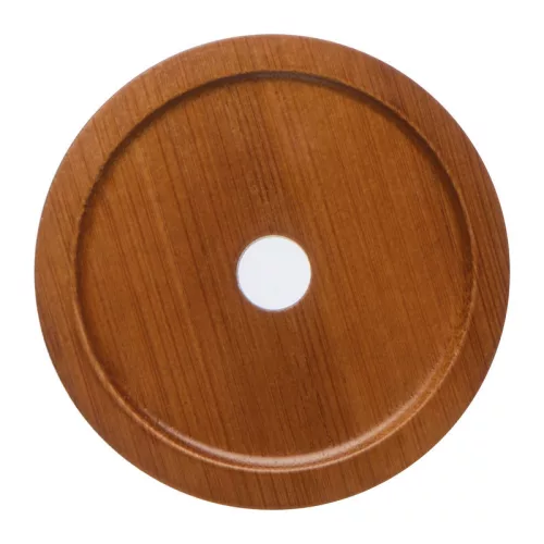 Üvegpohár szívószállal és bambusz fedéllel, 650 ml