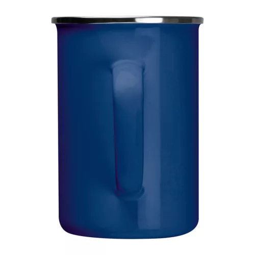 Zománcozott bögre, 550 ml (ø 9,2 × 12,8 cm, Kék)